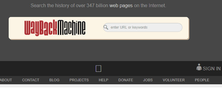 wayback machine
