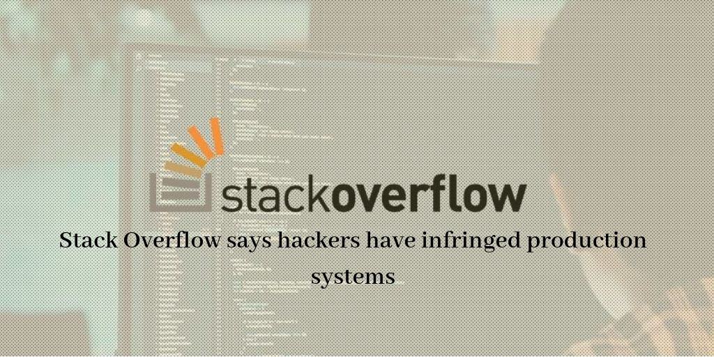 Stack Overflow says hackers