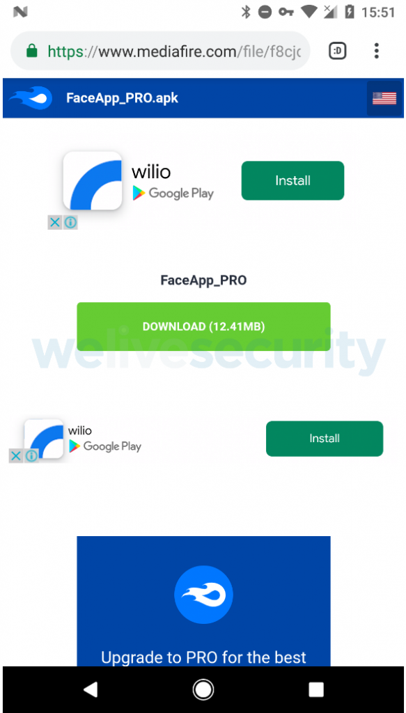 FaceApp Pro for Free installing Malware in Android   Beware of New scams   Cybers Guards - 53