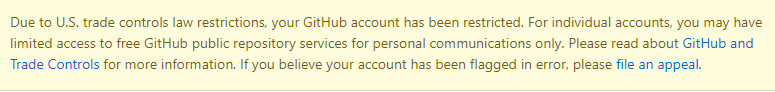 GitHub Blocks Devs in US Sanctioned Countries Due to Trade Control Regulations   Cybers Guards - 53