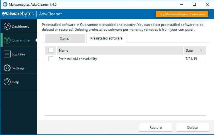 AdwCleaner 7 4 Malwarebytes Can Remove Windows Bloatware   Cybers Guards - 56