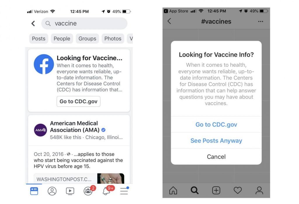 Facebook and Instagram Start Fighting Vaccine Misinformation   Cybers Guards - 55