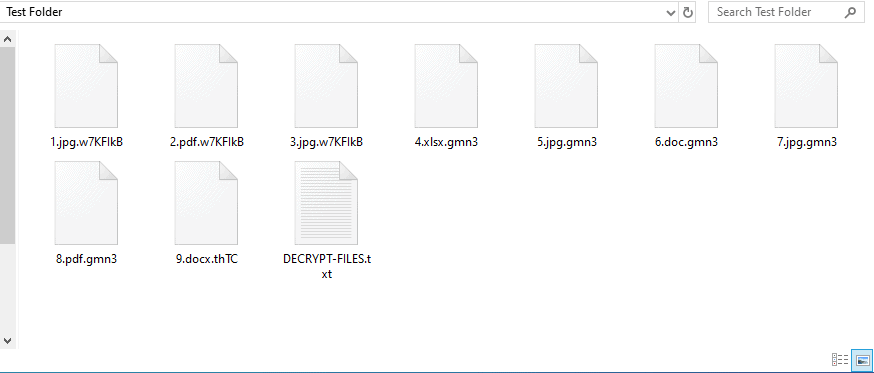 Encrypted files
