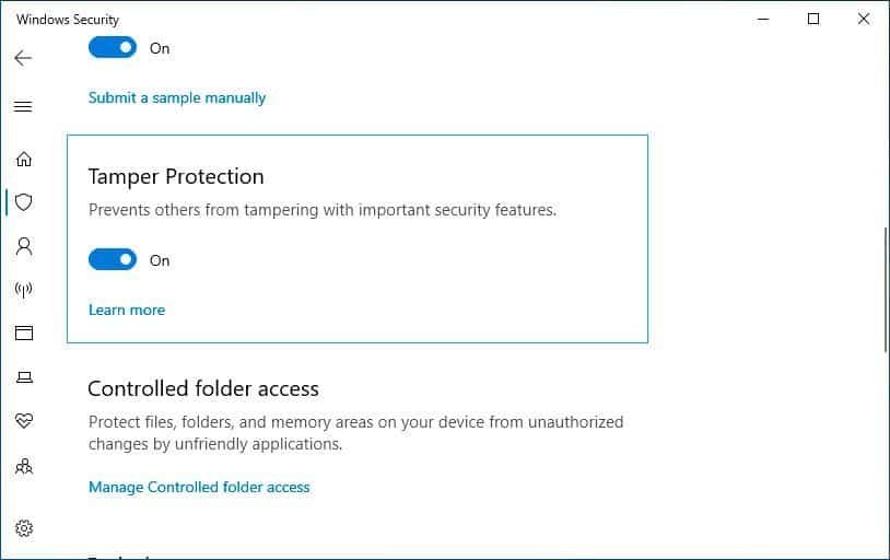 Enables Default Windows 10 Tamper Protection   Cybers Guards - 12