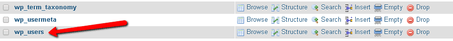 Resetting Your WordPress Password in the SQL Database Php myadmin   Cybers Guards - 55