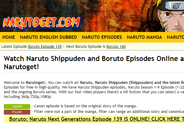 watch narutoget stream