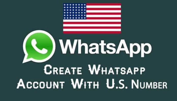 create whatsapp account with us number