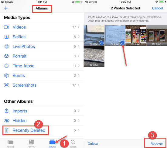 4 Ways to Permanently Restore Deleted iPhone Images   Cybers Guards - 35