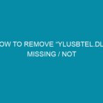 how to remove ylusbtel dll missing not found error messages