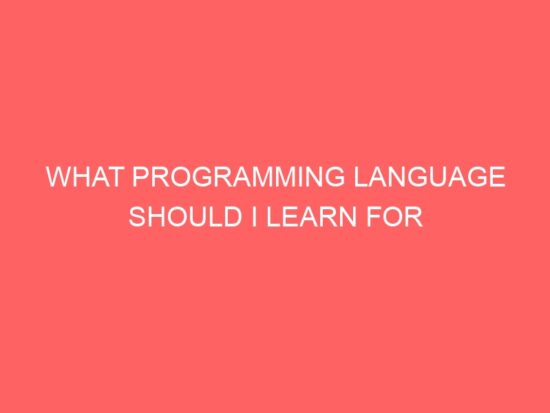 what programming language should i learn for cybersecurity
