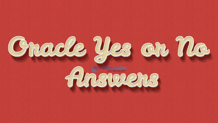 Oracle Yes or No Answers