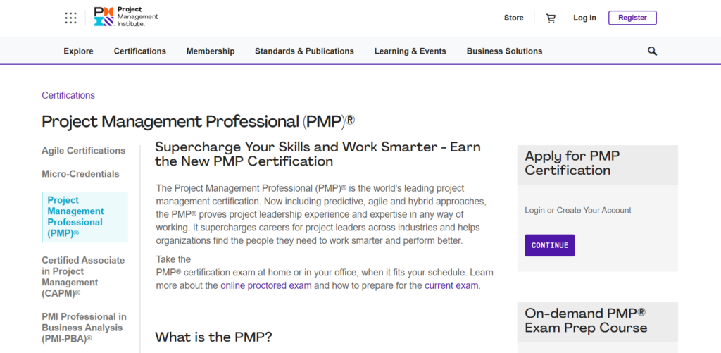 Project Management Professional (PMP)