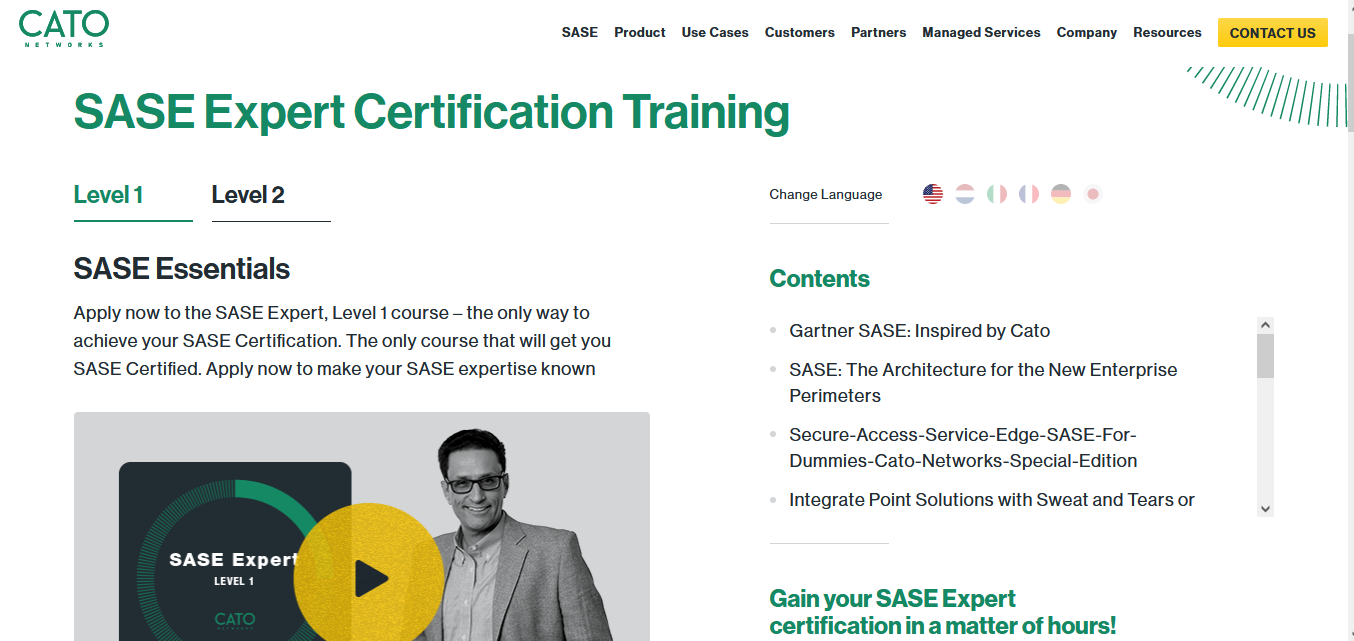 SASE Expert Level 1