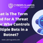 What is The Term Used For A Threat Actor Who Controls Multiple Bots in a Botnet
